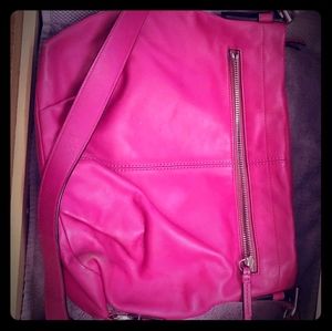 Pink coach crossbody bag